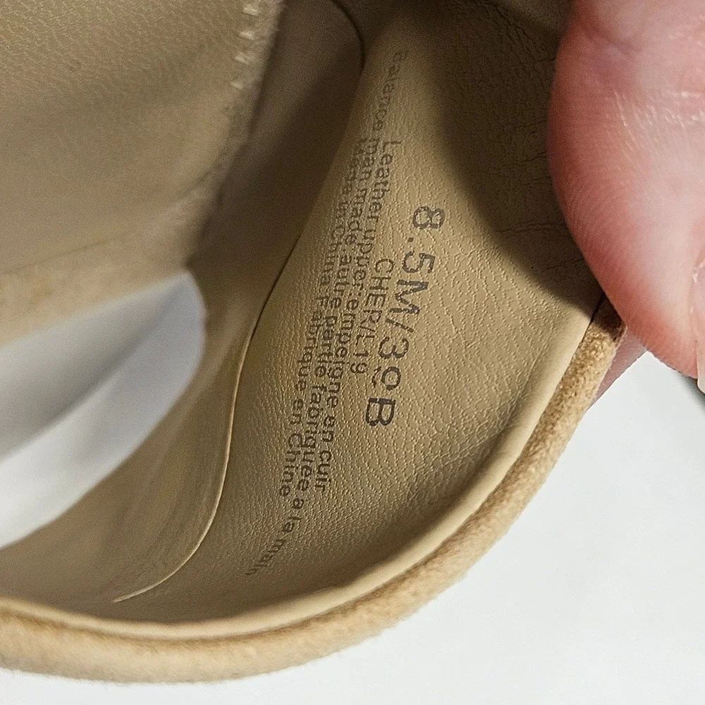 Karl Lagerfeld Paris Cher Tan Suede Cork Platform Slide Sandals‎ 8.5M 39B